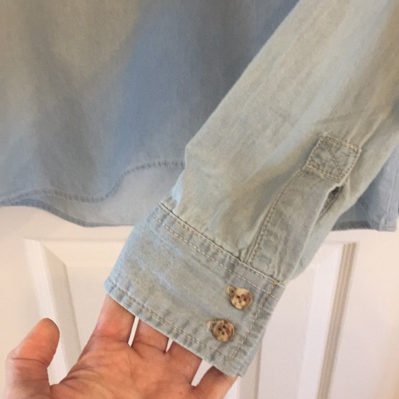 Blue cotton pullover shirt - Picture 5 of 7